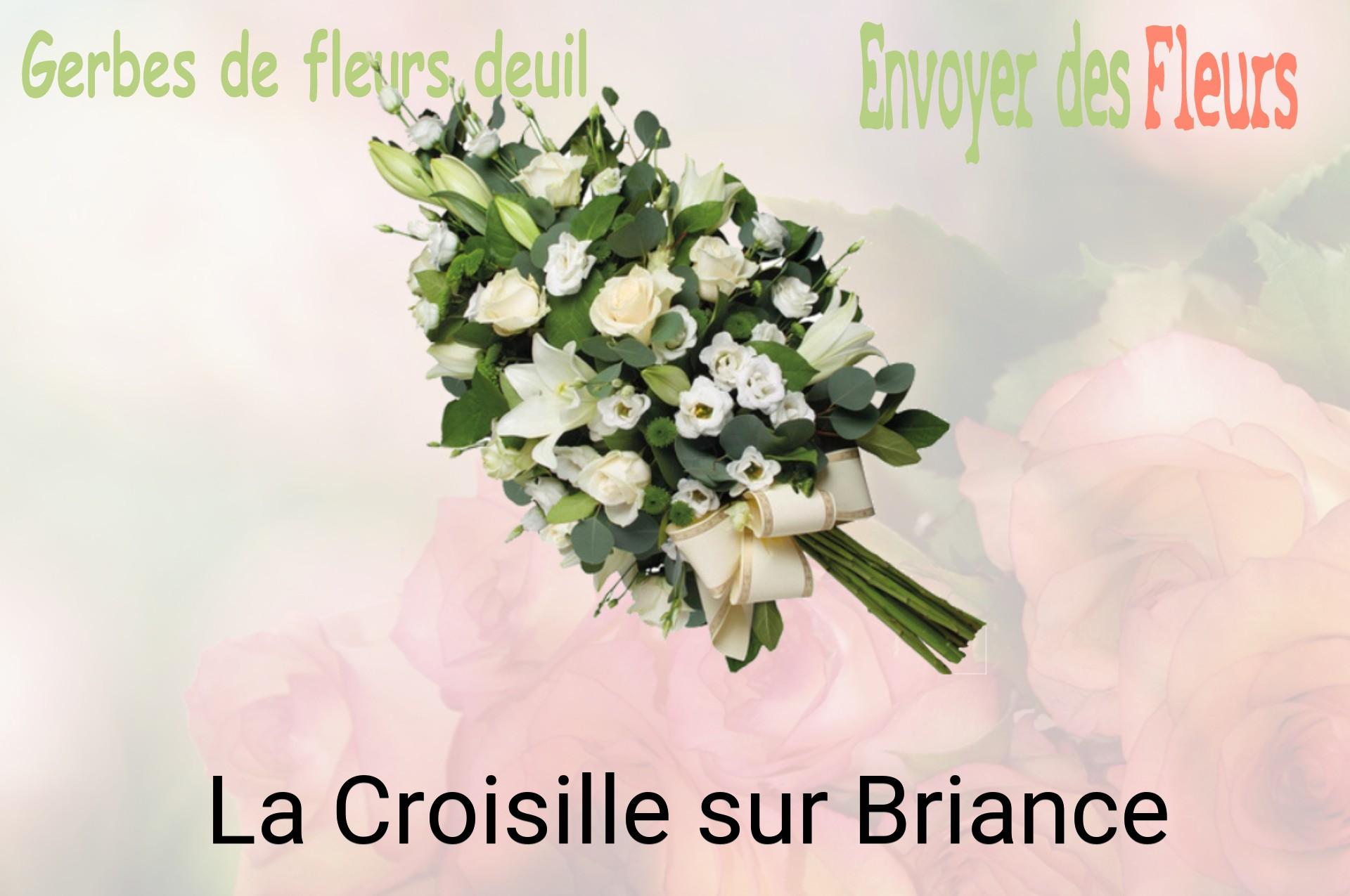 Gerbe de fleurs de deuil livrée à La Croisille-sur-Briance